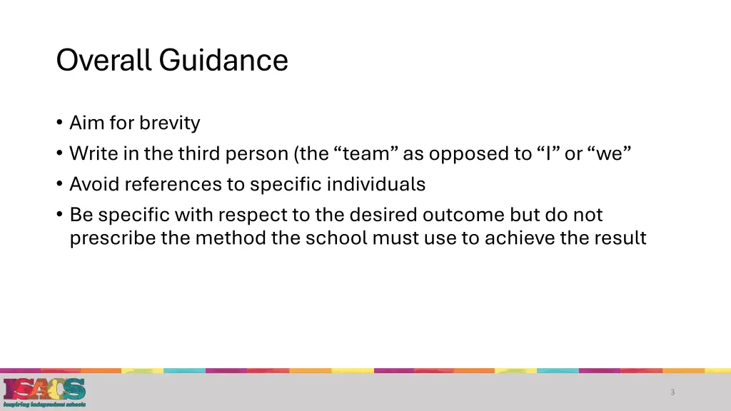 overall guidance