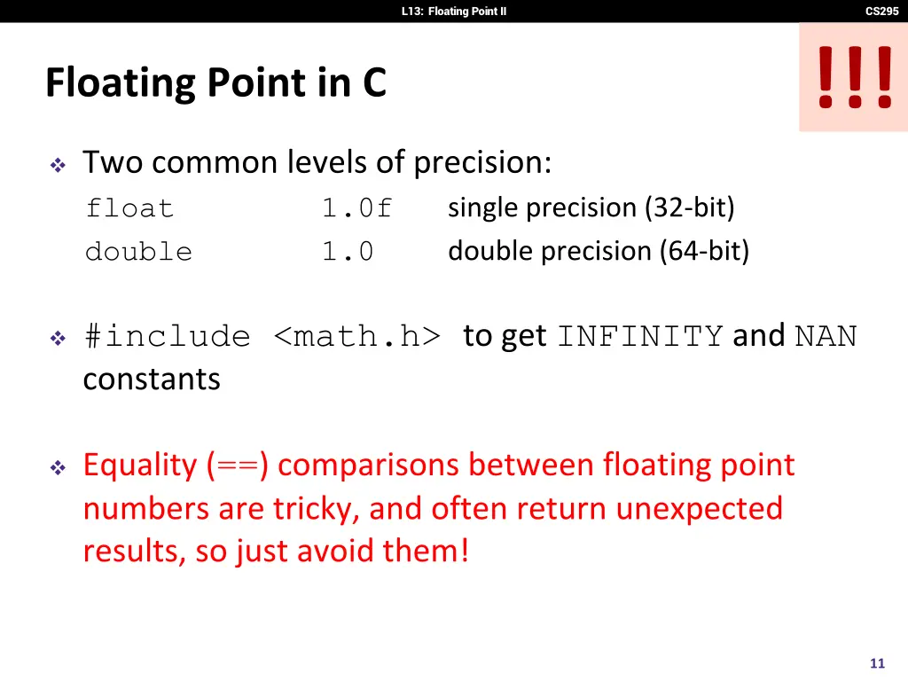 l13 floating point ii 10