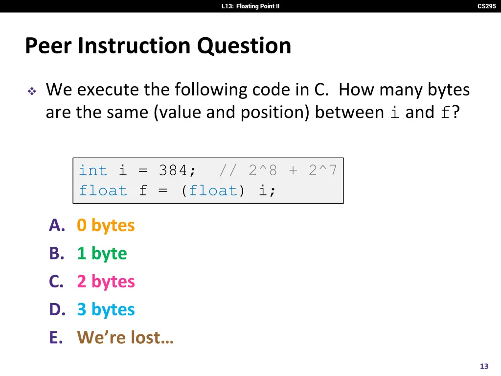 l13 floating point ii 12