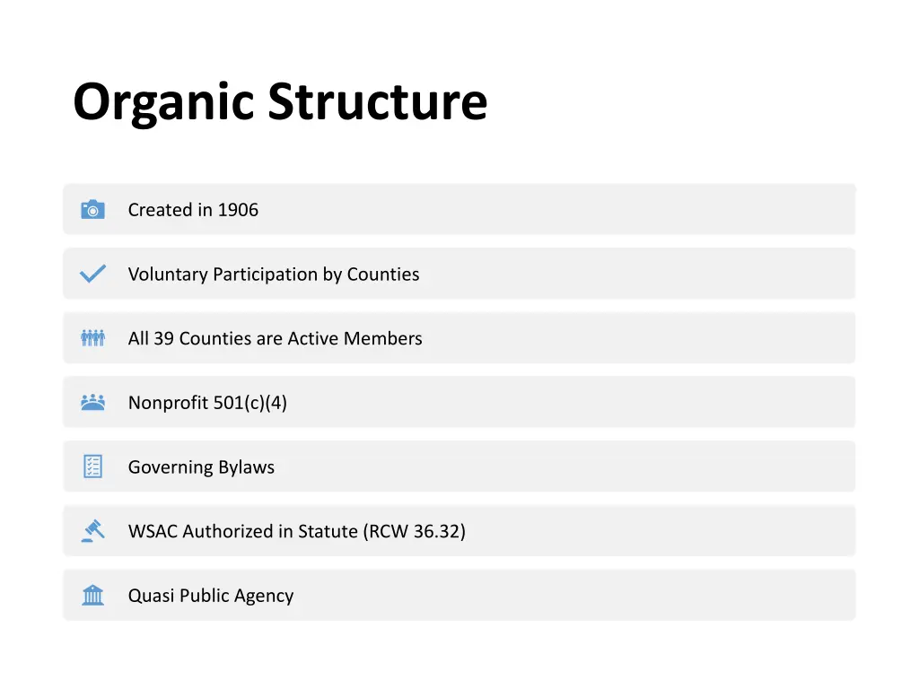organic structure