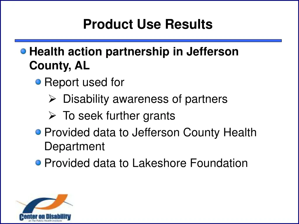 product use results 3