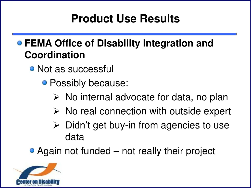 product use results 8