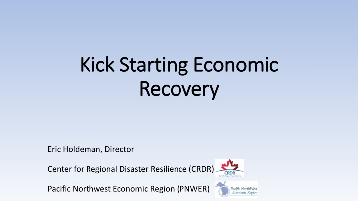 kick starting economic kick starting economic