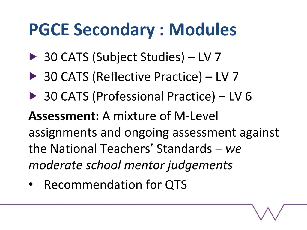 pgce secondary modules