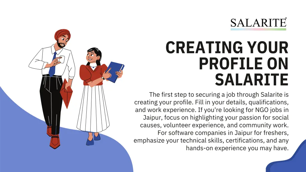 creating your profile on salarite the first step