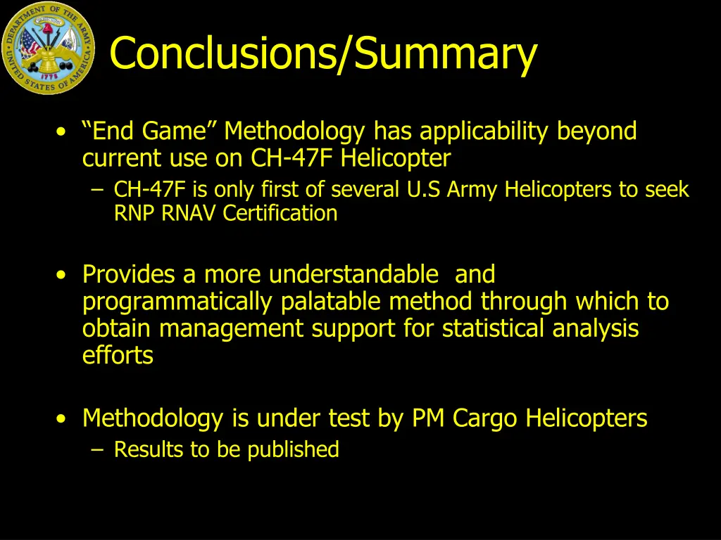 conclusions summary