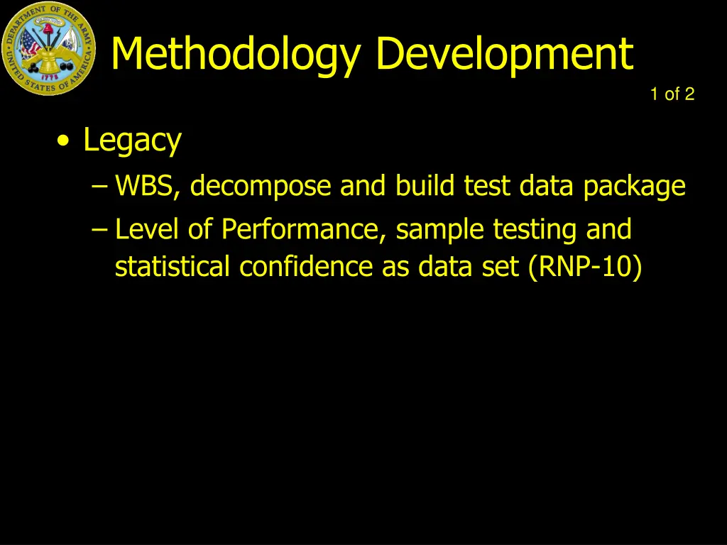 methodology development