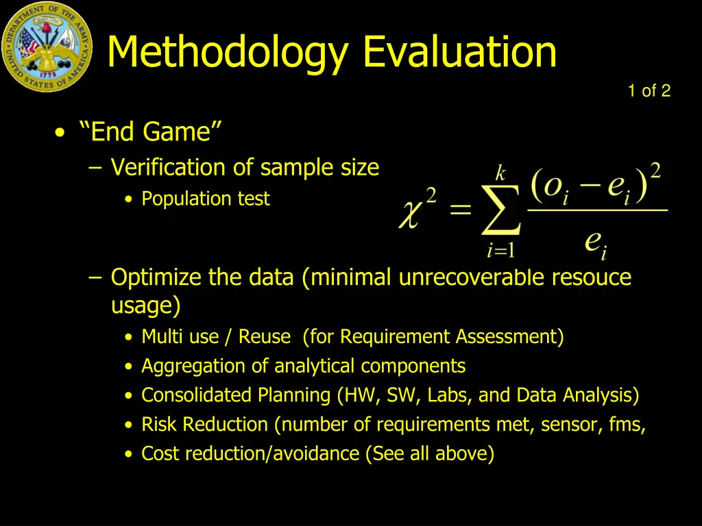 methodology evaluation