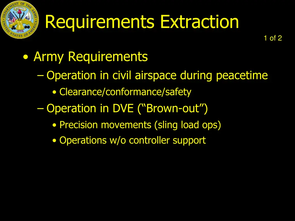 requirements extraction