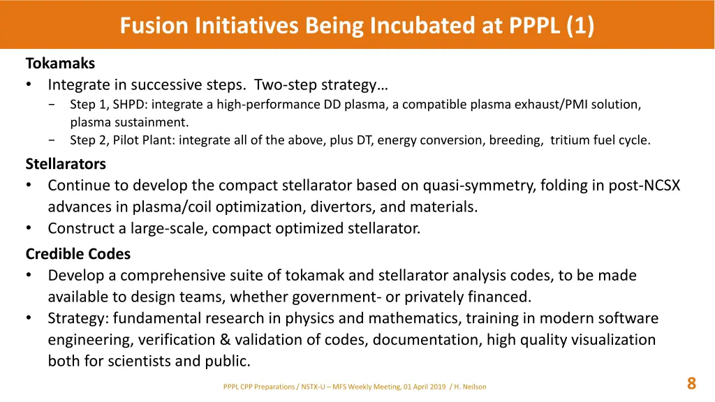 fusion initiatives being incubated at pppl 1