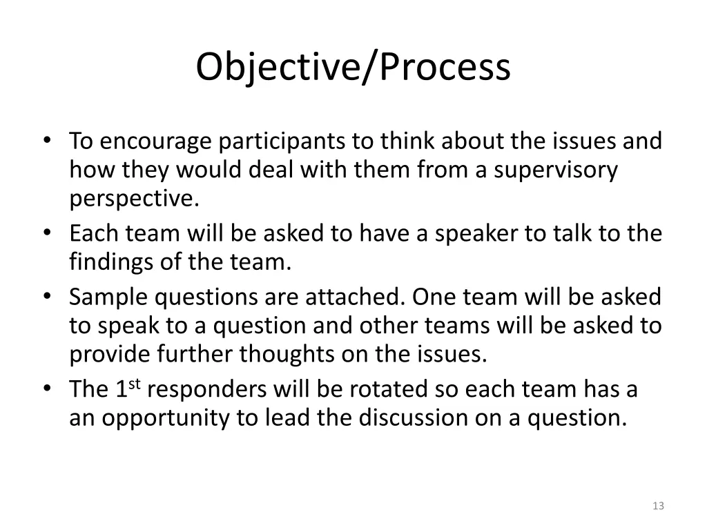 objective process