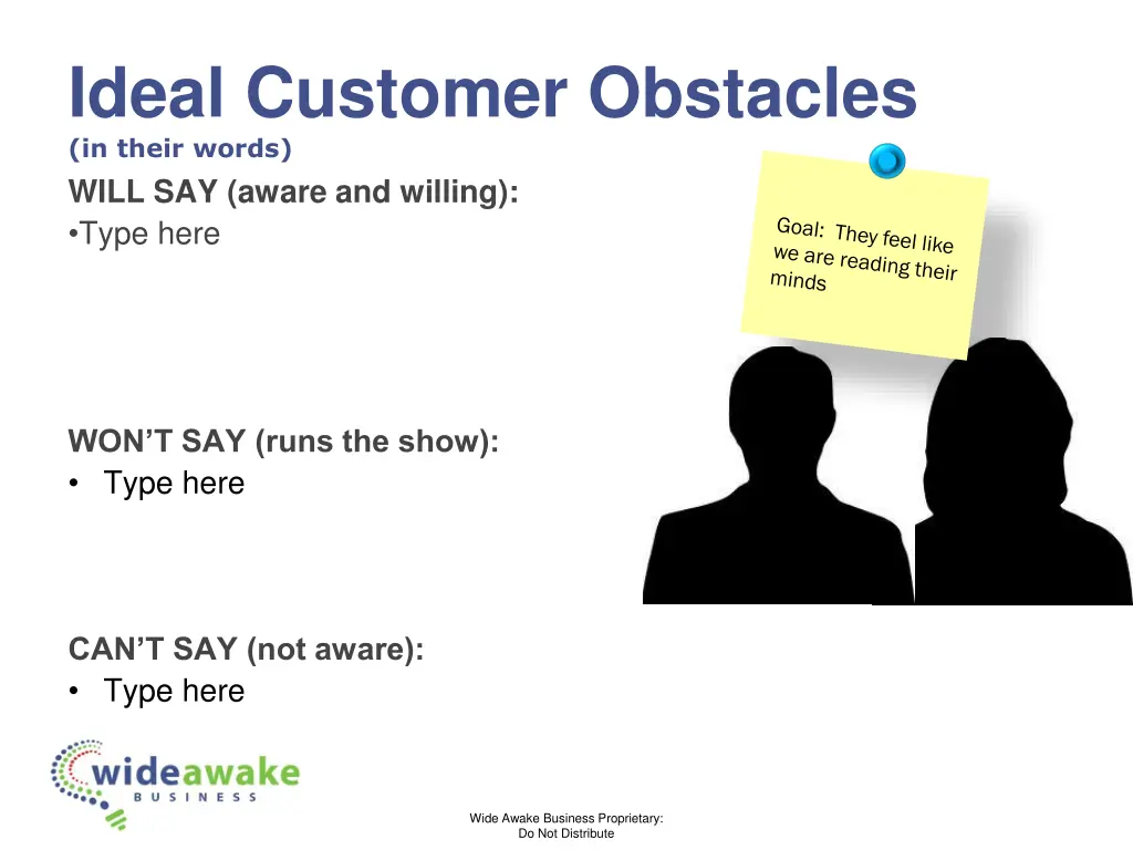 ideal customer obstacles in their words will