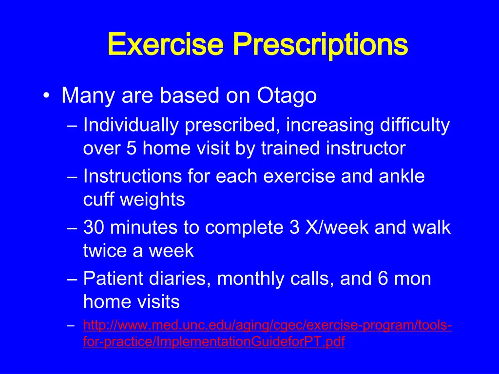 exercise prescriptions exercise prescriptions