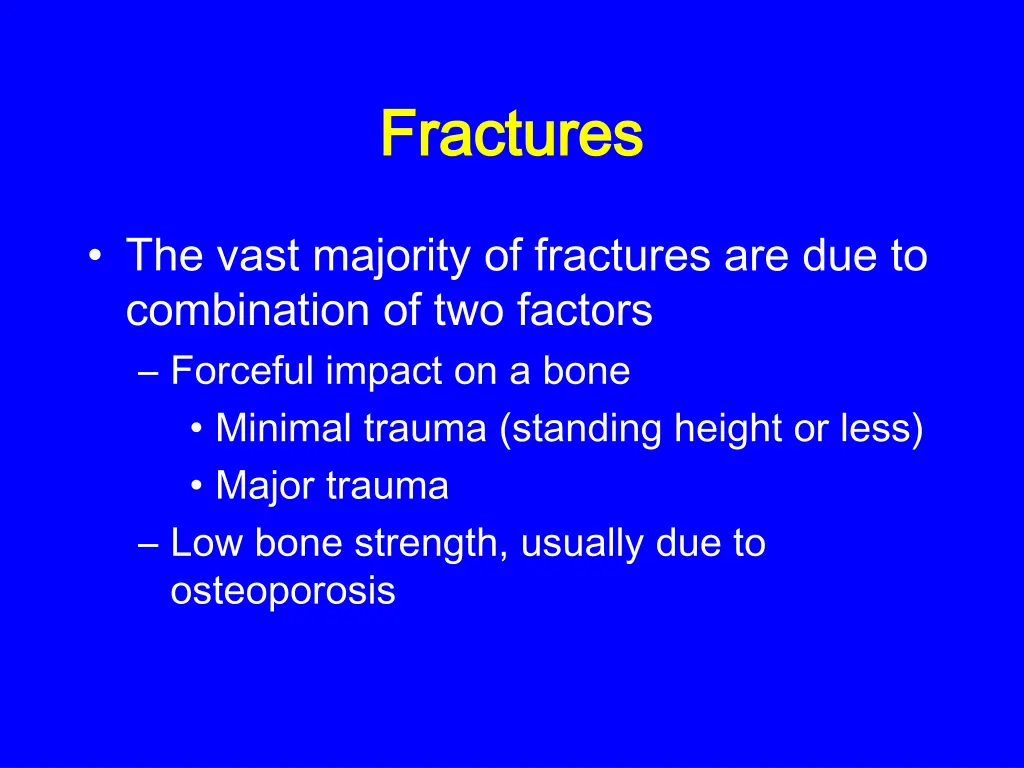 fractures fractures