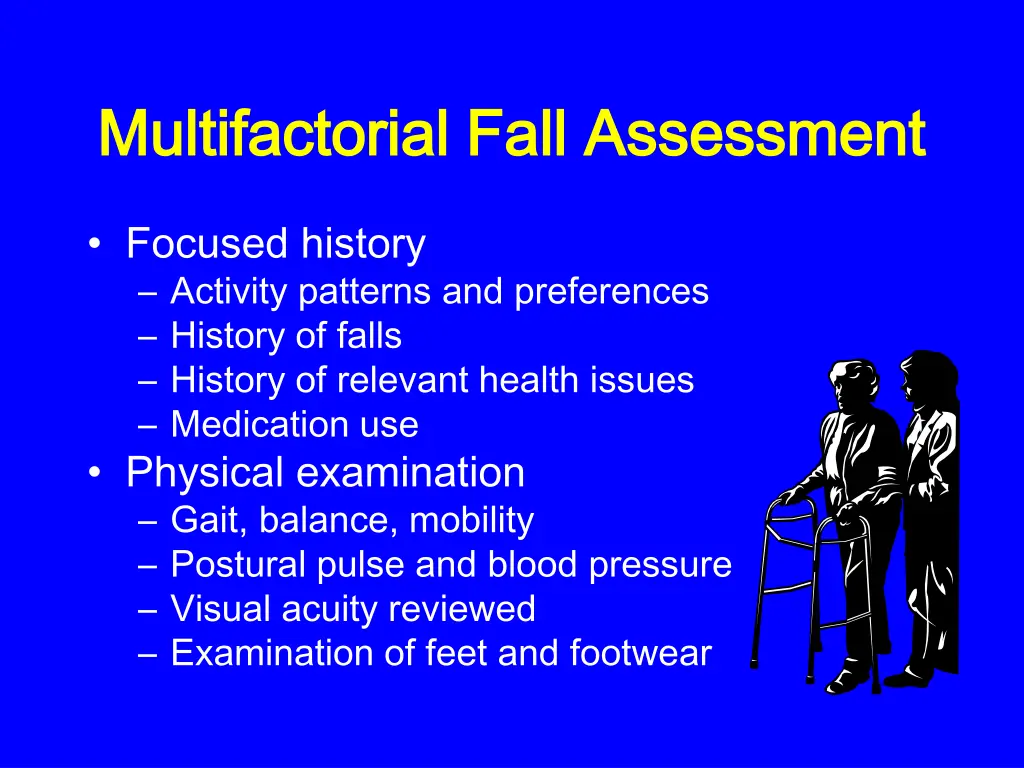 multifactorial fall assessment multifactorial