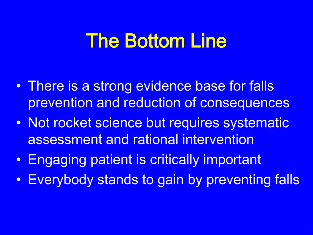 the bottom line the bottom line