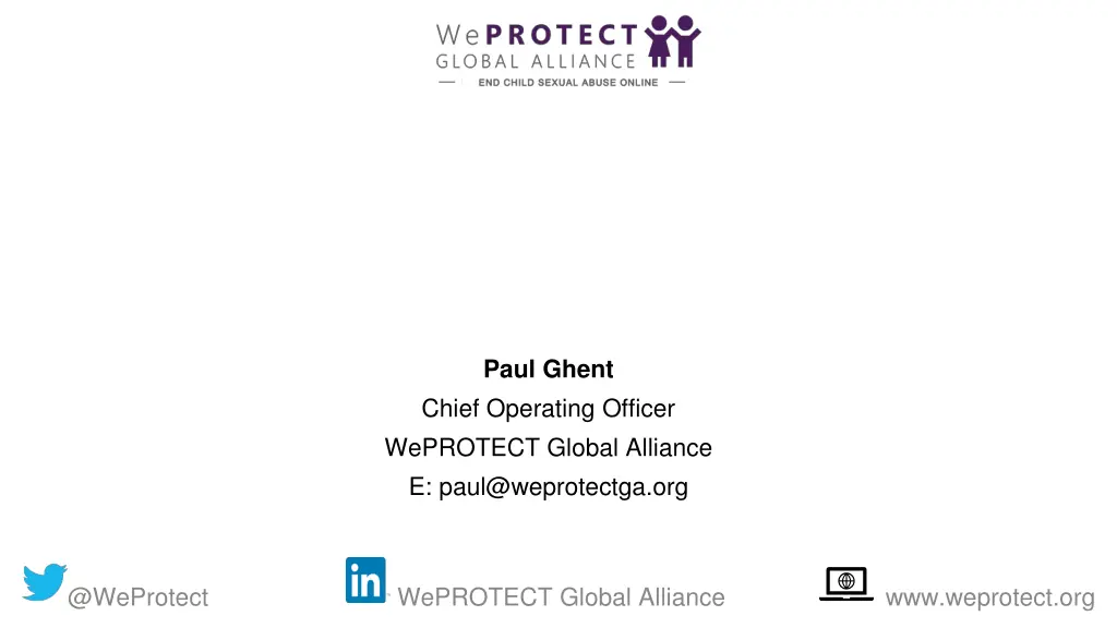 paul ghent chief operating officer weprotect