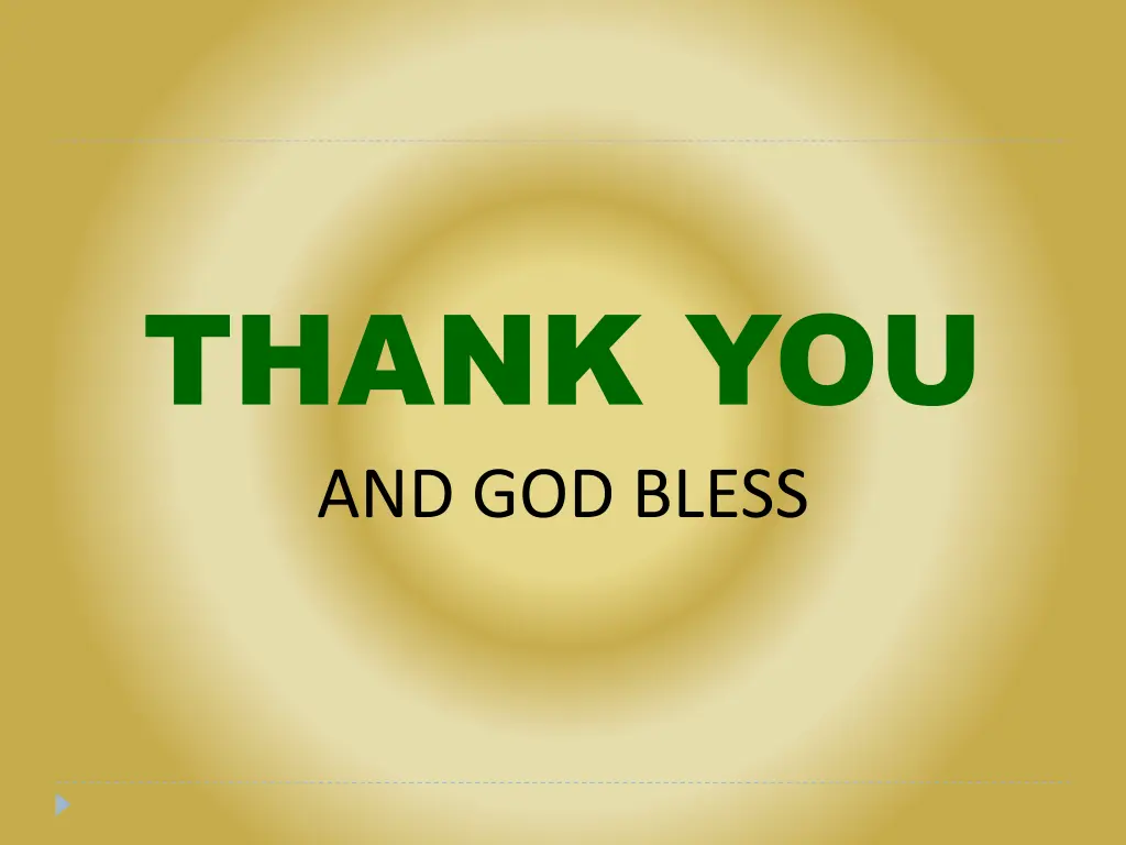 thank you and god bless