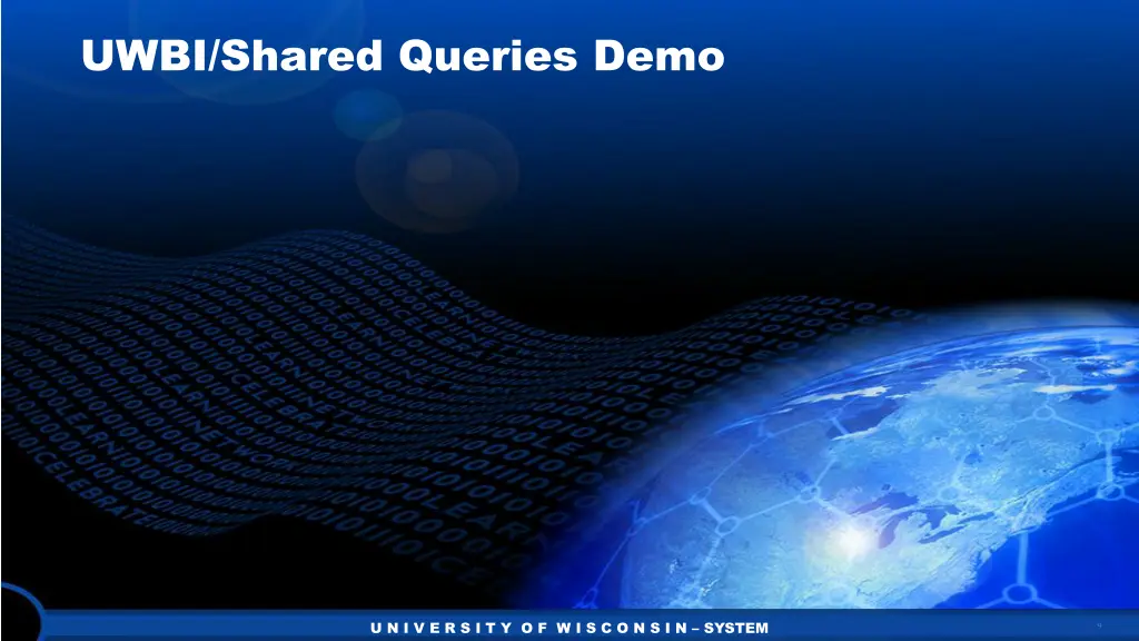 uwbi shared queries demo