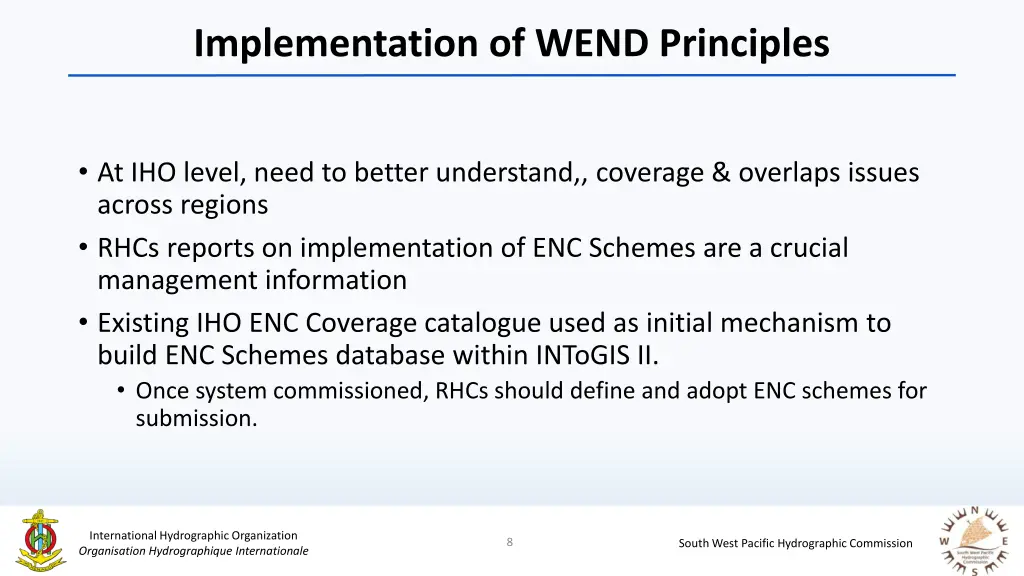 implementation of wend principles