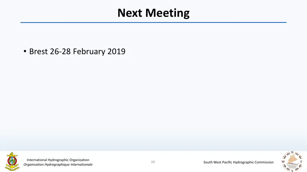 next meeting