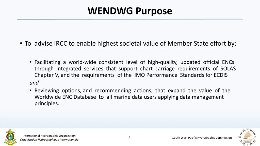 wendwg purpose