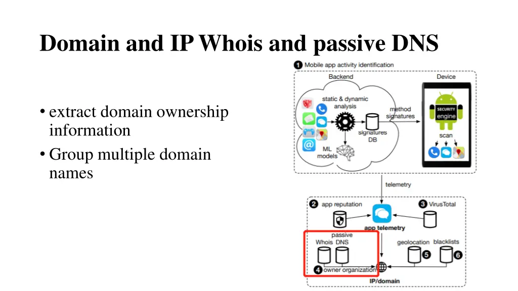 domain and ip whois and passive dns