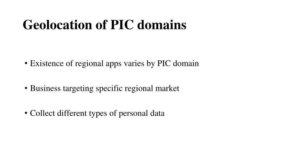 geolocation of pic domains
