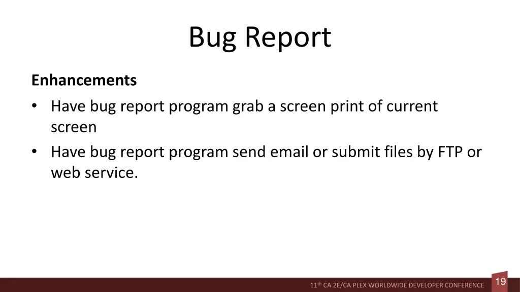 bug report 2