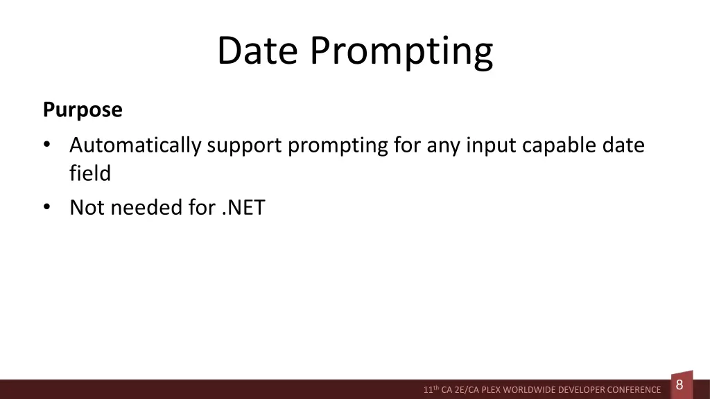 date prompting