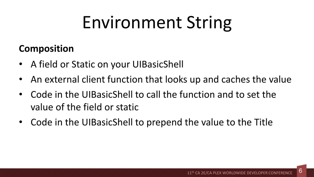 environment string 1