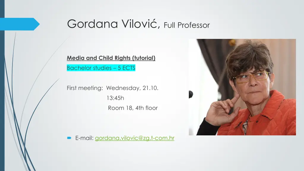 gordana vilovi full professor