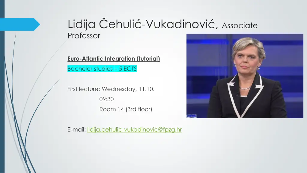 lidija ehuli vukadinovi associate professor