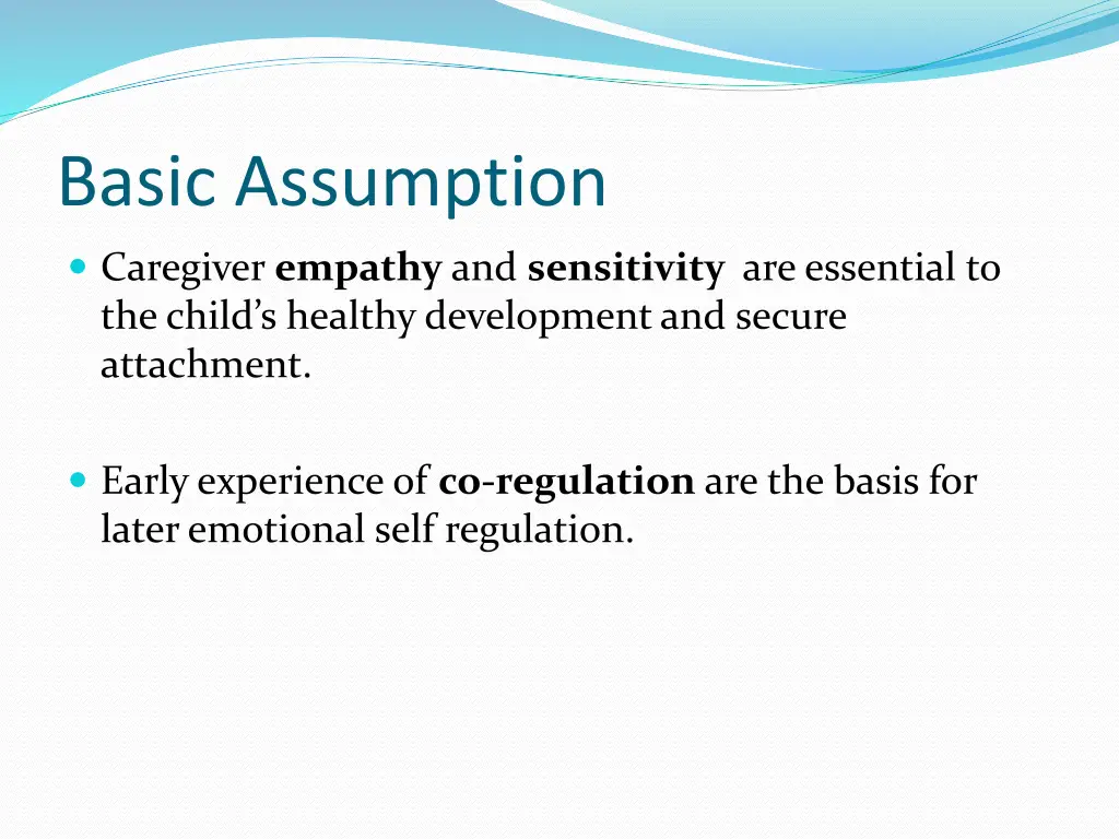 basic assumption