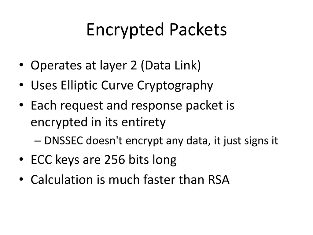 encrypted packets