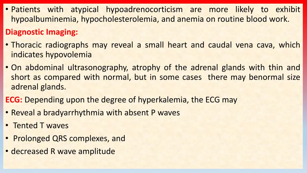 patients with atypical hypoadrenocorticism