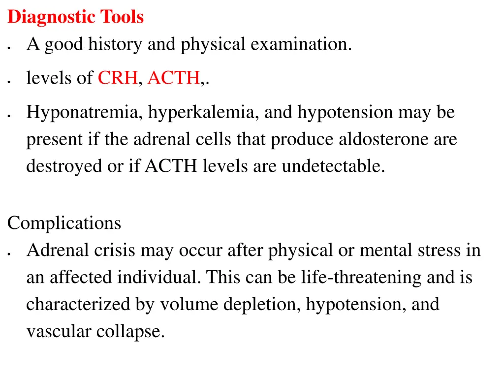 diagnostic tools