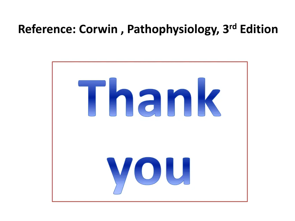 reference corwin pathophysiology 3 rd edition