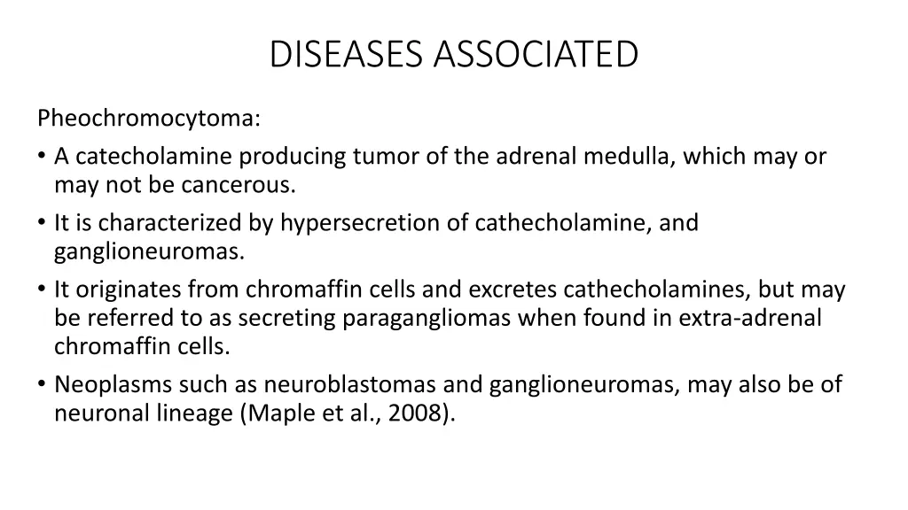 diseases associated