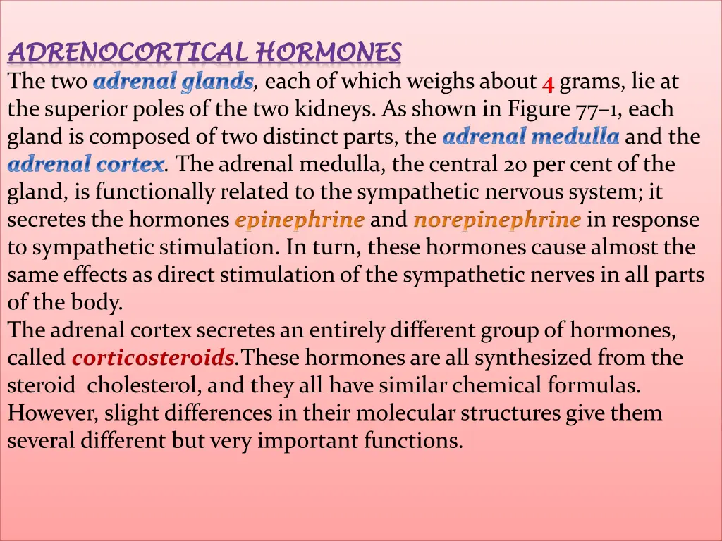 adrenocortical hormones adrenocortical hormones