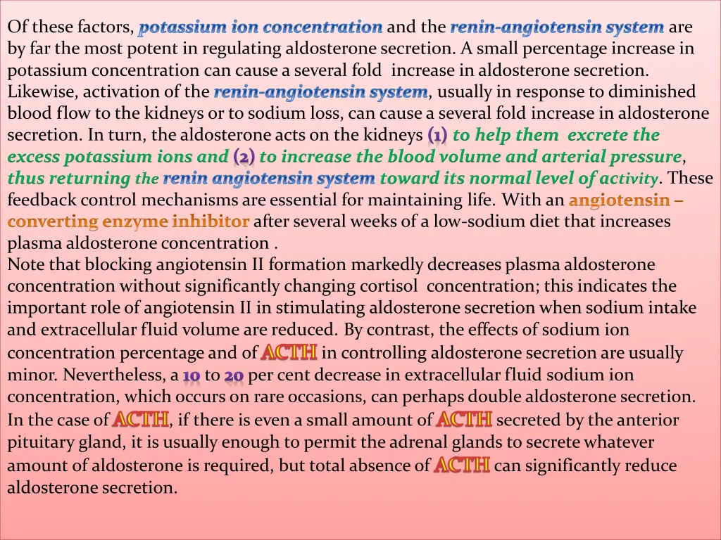 of these factors potassium ion concentration