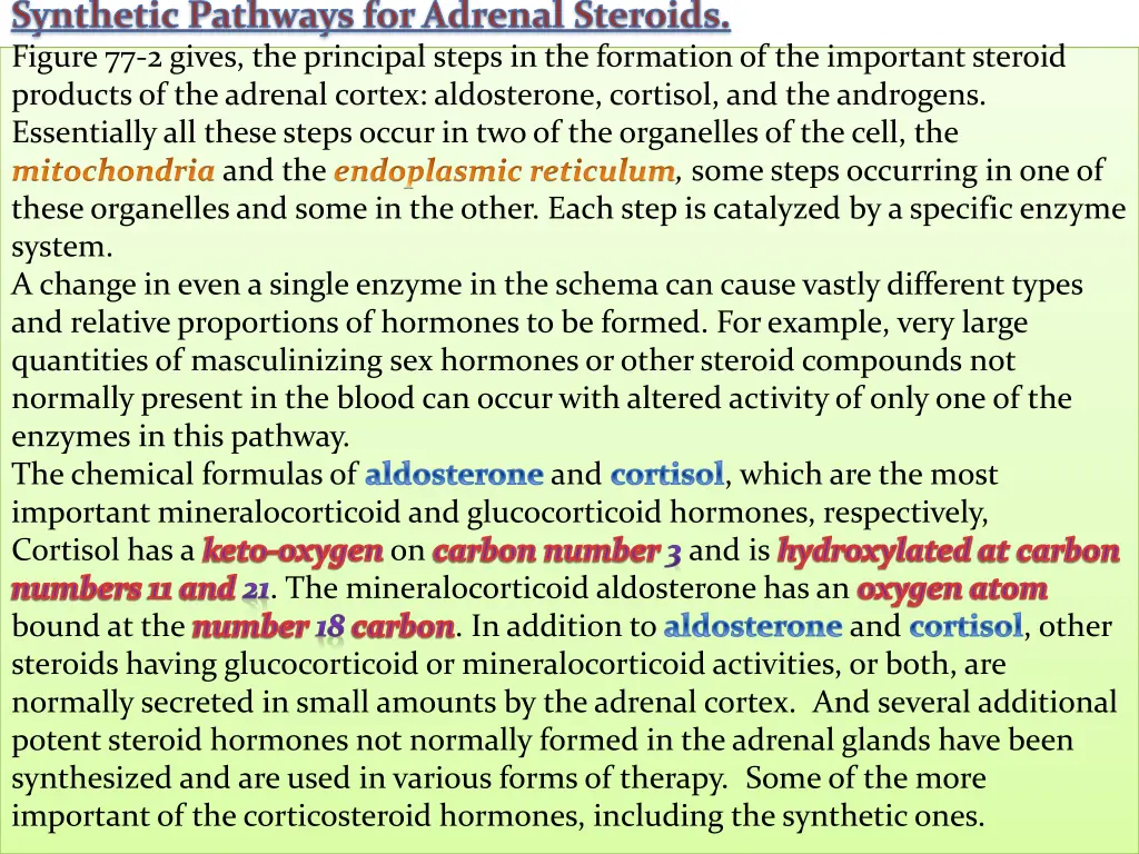 synthetic pathways for adrenal steroids figure