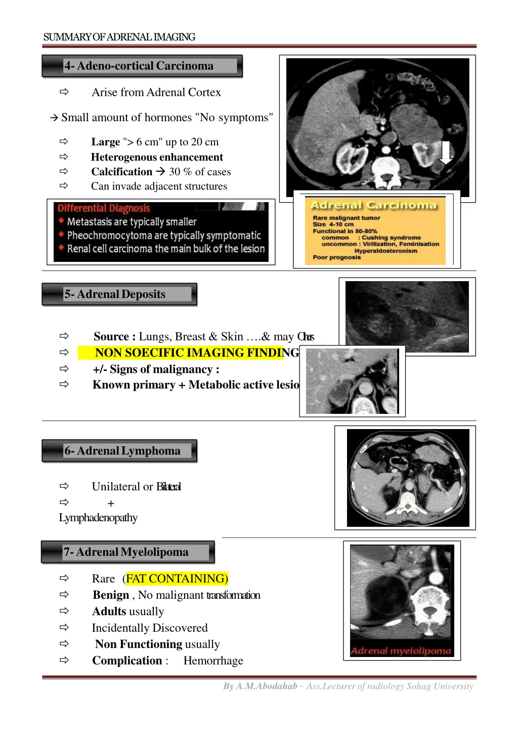 summary of adrenalimaging 5