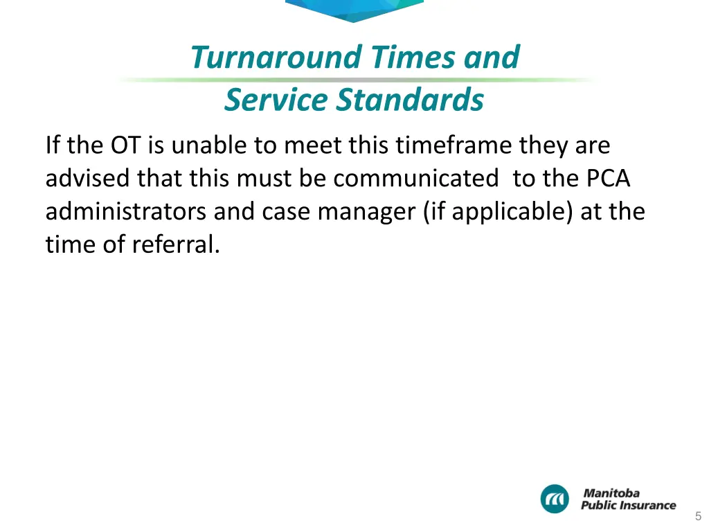turnaround times and service standards 1