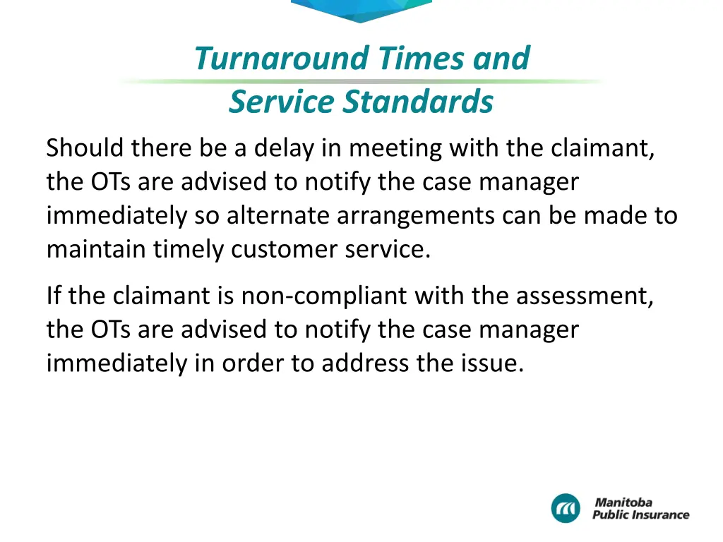 turnaround times and service standards 2