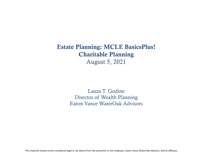 estate planning mcle basicsplus charitable