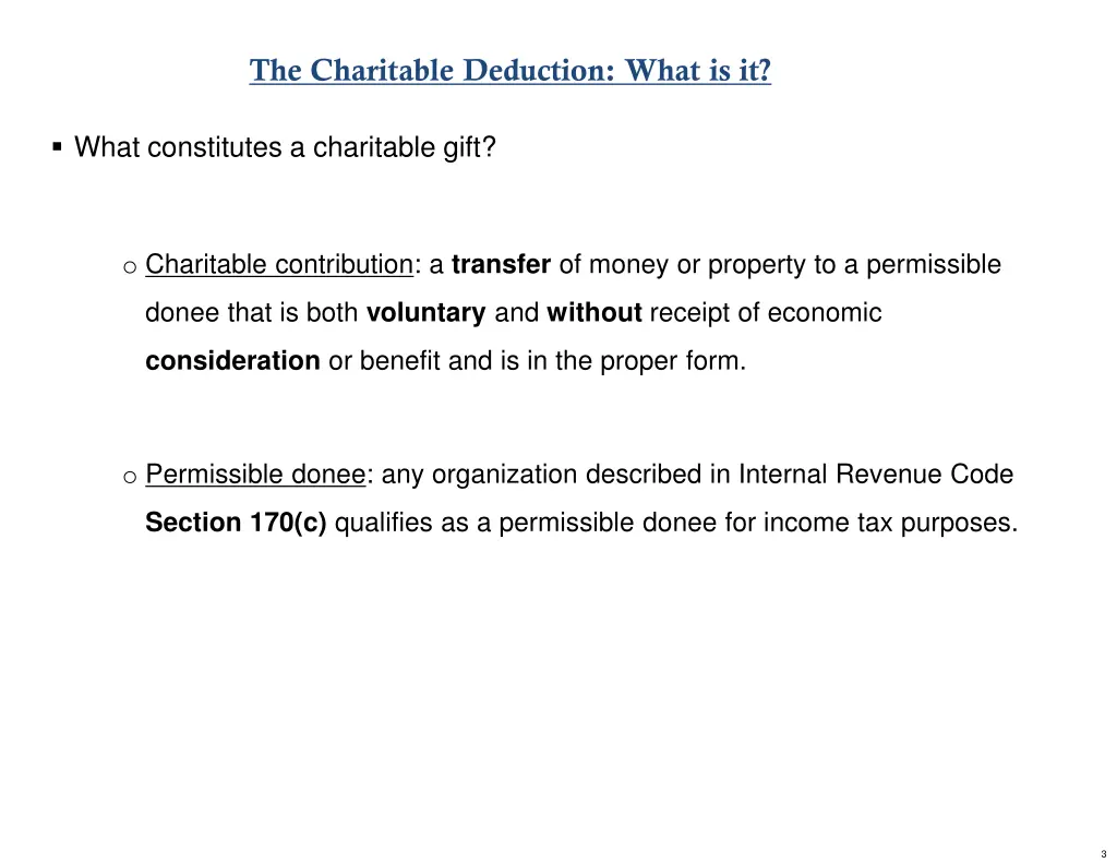 the charitable deduction what is it