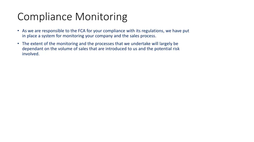 compliance monitoring