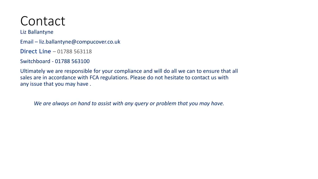 contact liz ballantyne