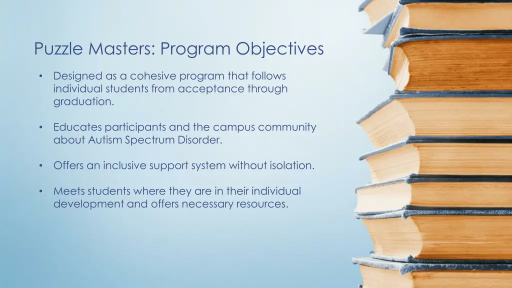 puzzle masters program objectives